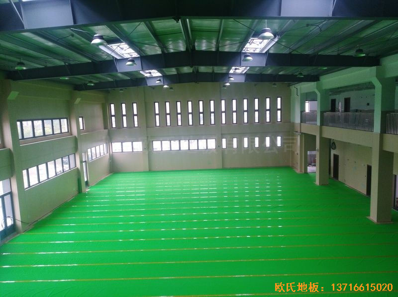 上海嘉定區大居小學運動地板鋪設案例