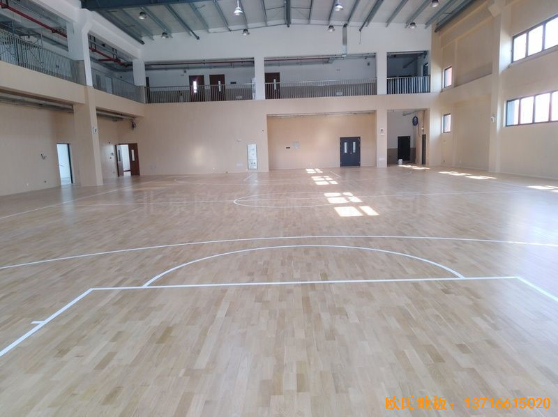 上海嘉定區大居小學運動地板鋪設案例