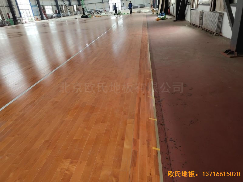 山東臨沂市監獄體育地板鋪設案例