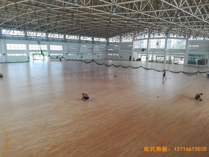 武漢體育學院運動地板施工案例