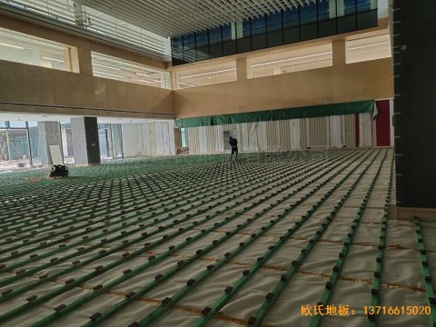 杭州26號地商務金融體育地板安裝案例